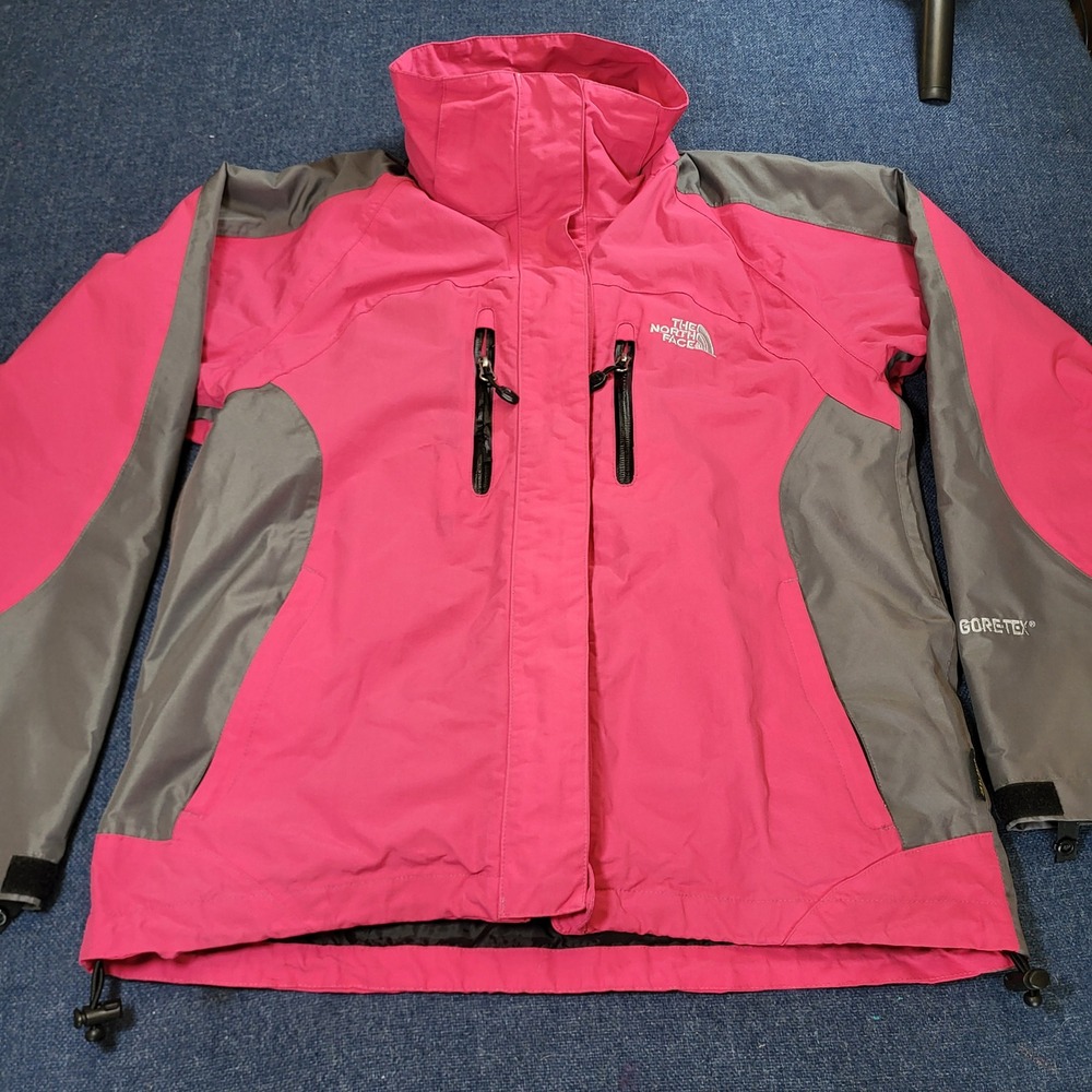 The North Face Summit Series Gore-Tex Jacket Pink Grey Womens Medium Waterproof